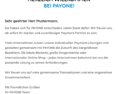 PAYONE Onboarding Mailing